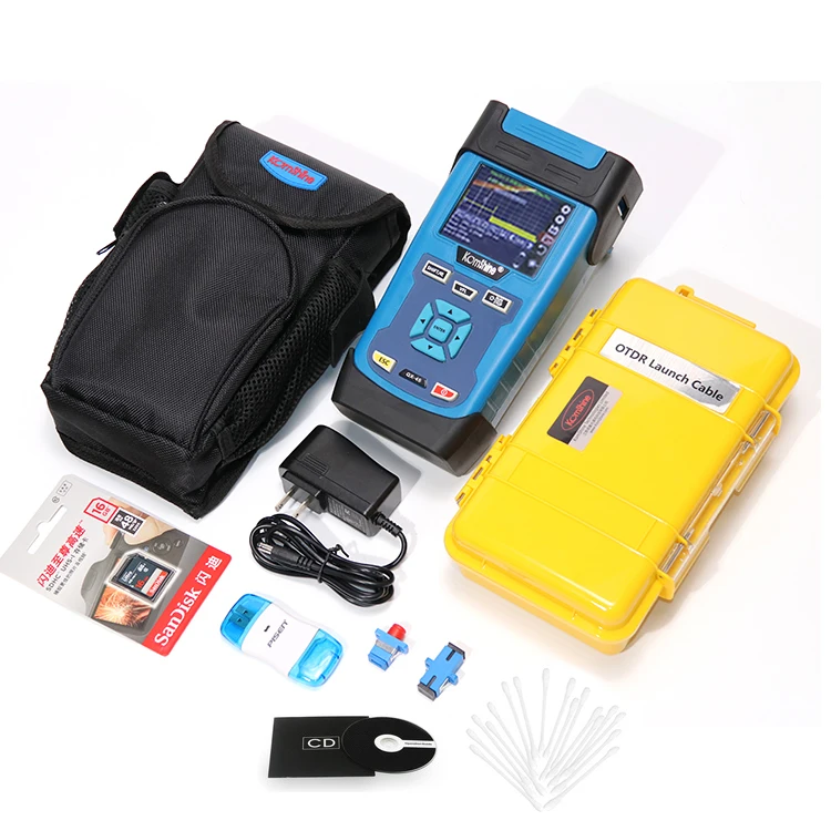Со скидкой волоконно оптический Сплайсер Komshine GX37 Комплект as 70S Fusion Splicer + SM 1550nm 30dB