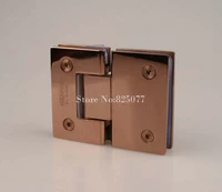 rose gold 180 degree hinge open 304 stainless steel glass shower door hinges for home bathroom furniture hardware hm155