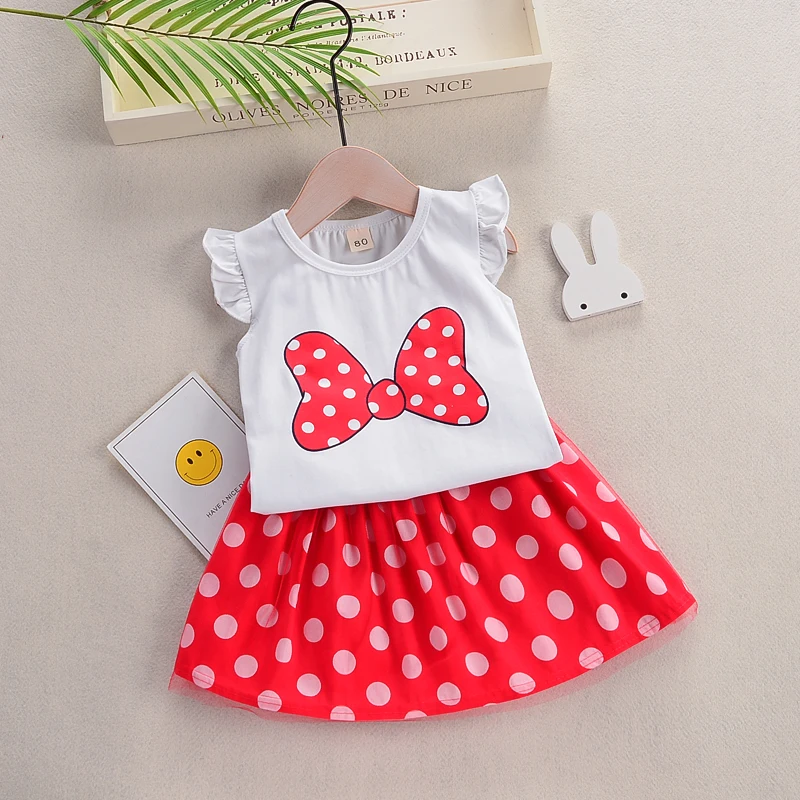 Лидер продаж комплект одежды для маленьких девочек новая летняя футболка в