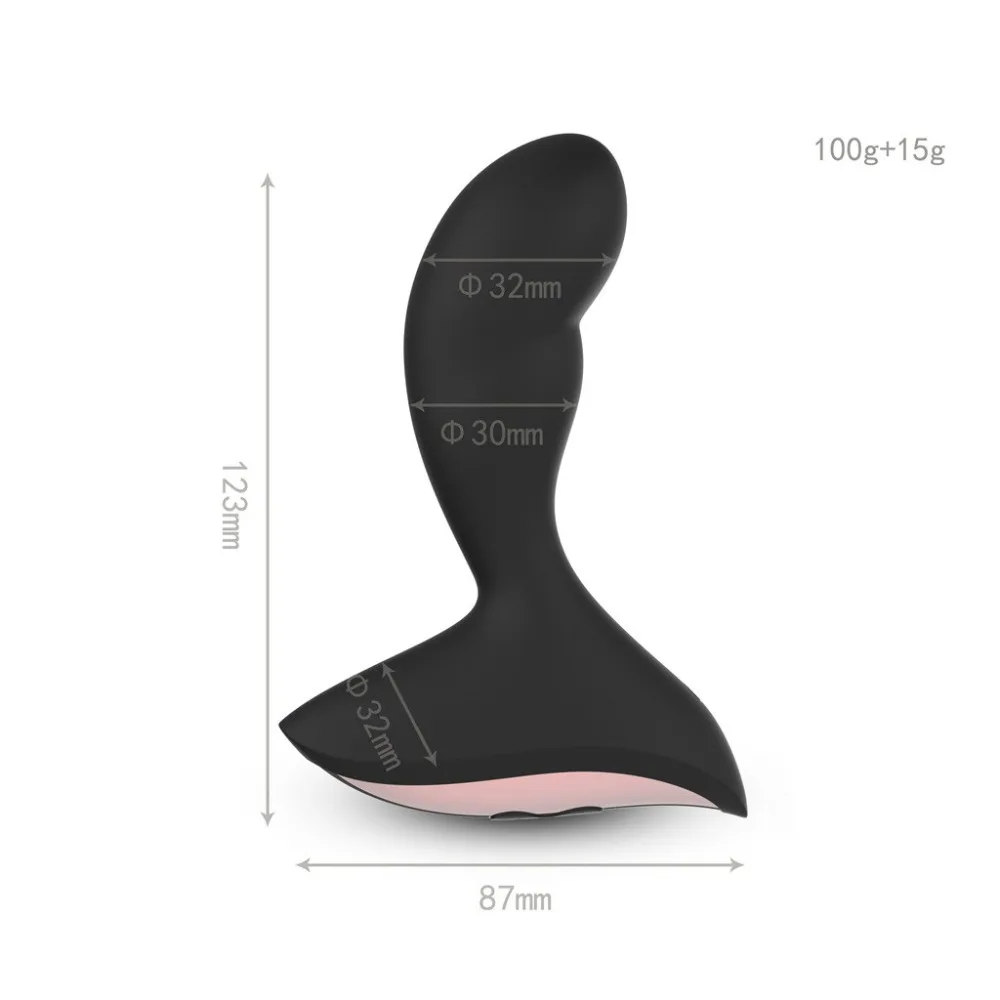 Silicone Waterproof G Point Stimulate Prostate Massager Anal Vibrator Sex Toys Charging Plug | Красота и здоровье