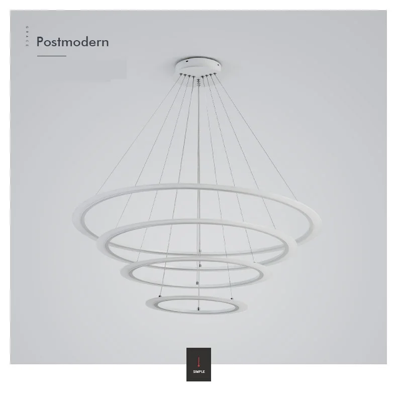 Современный простой Led открытый подвесные светильники для столовой спальня