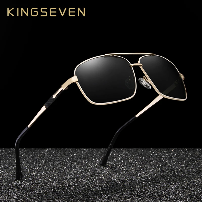 Мужские солнцезащ. Очки для вождения KINGSEVEN черно-красные солнцезащитные очки с