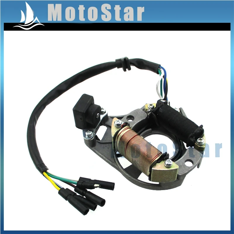 Пластина статора Магнето для китайского 50cc 70cc 90cc 110cc 125cc с воздушным охлаждением 4