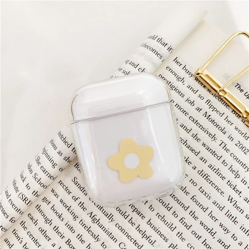 Футляр для AirPods наушников чехол Cute Беспроводной Bluetooth наушники крышка для Airpods AirPods мультфильм защитить крышка прозрачная - Цвет: Style 12