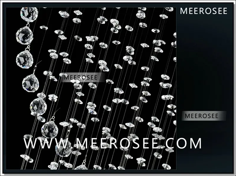 Длинный потолочный светильник на спирали хрустальный современное освещение для