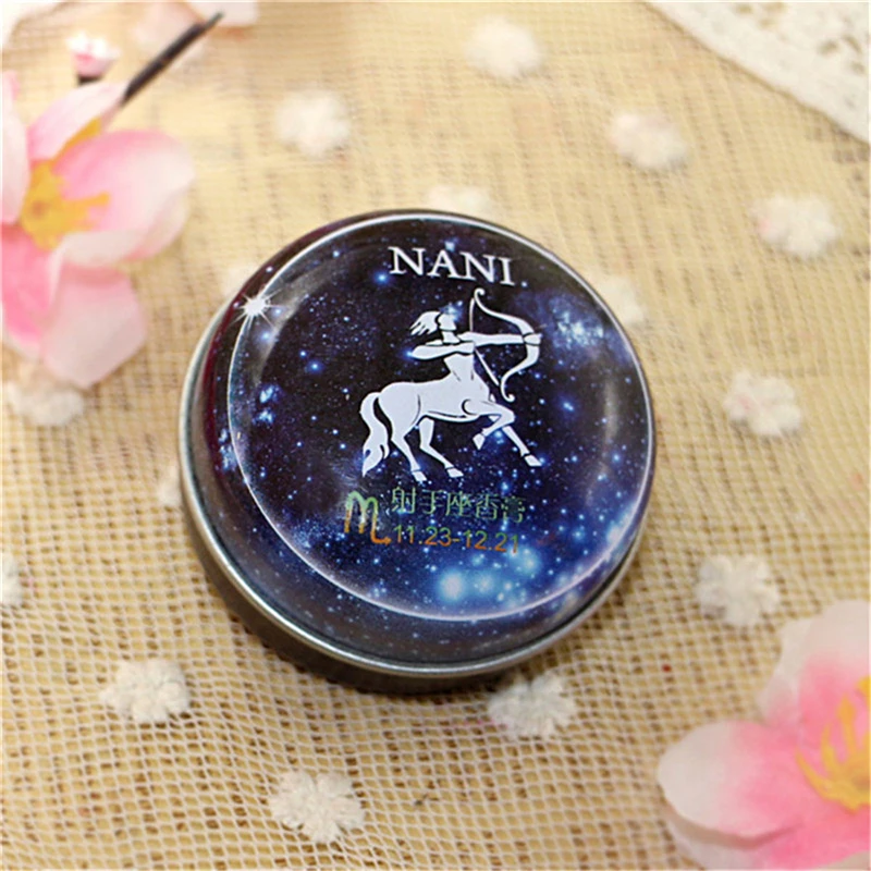 High Quality 12 Signs Constellation Zodiac Magic Solid Deodorant Solid Fragrance Magic Balm For Women Men - Цвет: Sagittarius