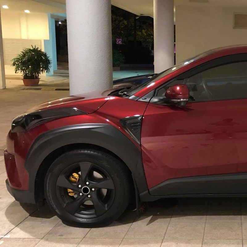 Для Toyota C HR CHR 2016 2018 ABS хромированный углеродное волокно дверной боковой