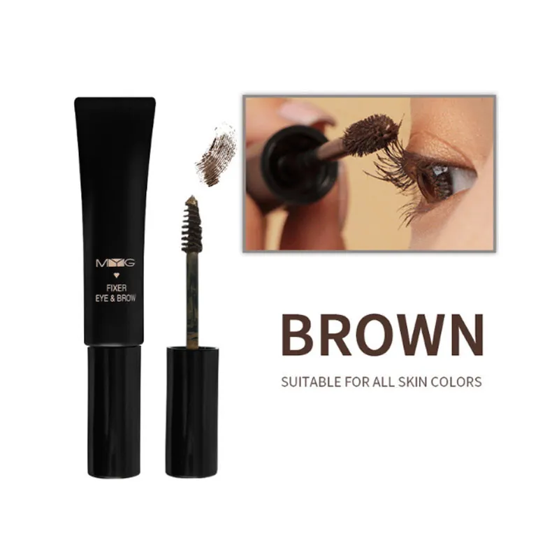 BROWN Глаза Comestic Водостойкая тушь для ресниц и крем для бровей макияж для глаз стойкий гель для заливки Sourcils гель для бровей - Цвет: BROWN