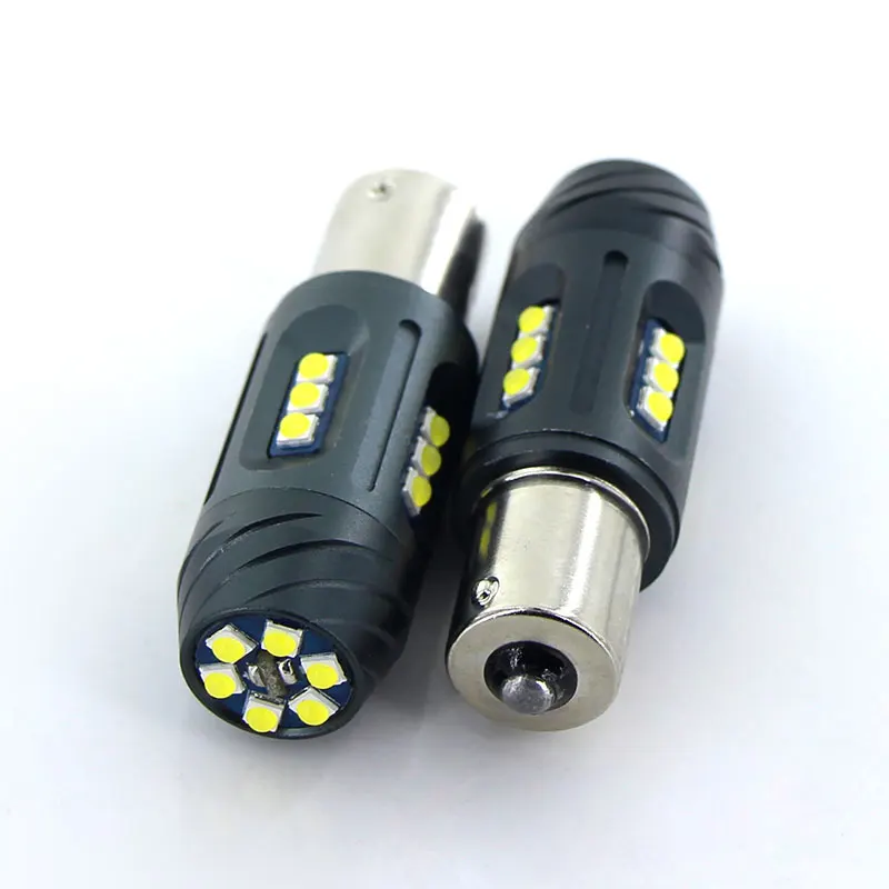 

2x 1156 LED Light Bulb BA15S P21W S25 Canbus Reverse Light Back Up Light Tail Light Turn Signals Brake Light DRL white yellow