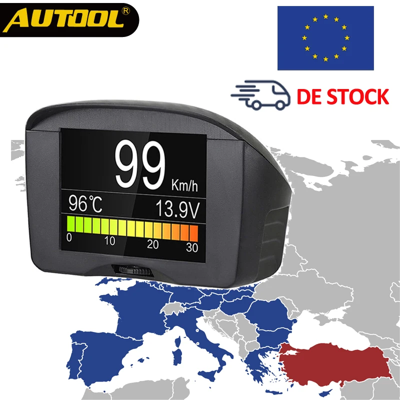 ЕС в наличии! Доставка течение 5 дней! AUTOOL X50 Плюс OBDII HUD OBD2 дисплей на голову метр