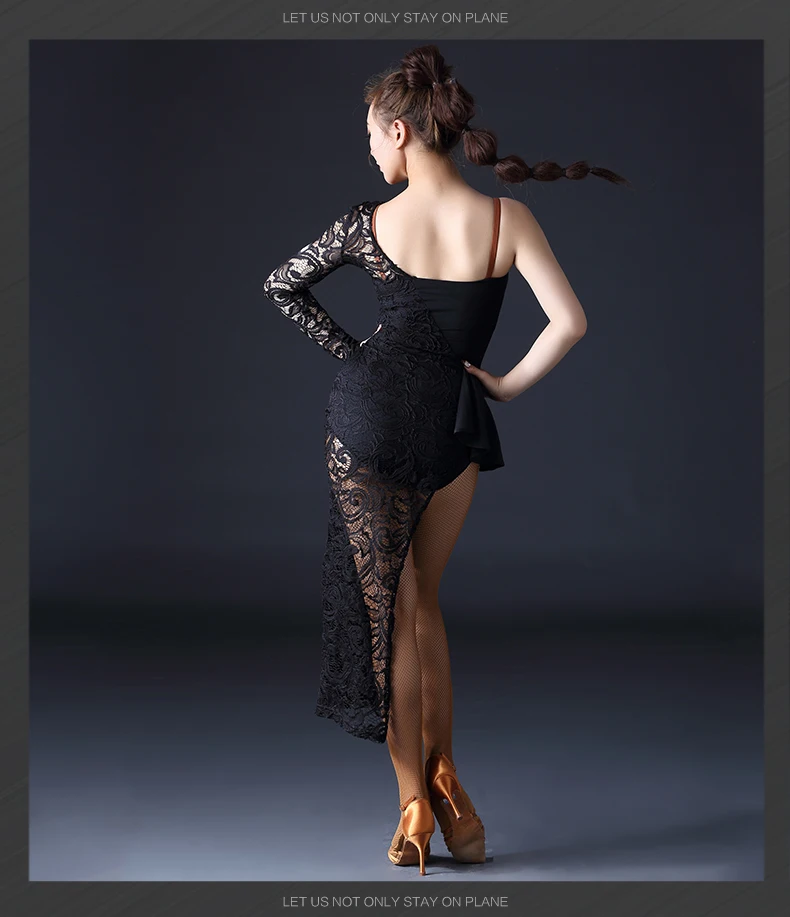 Платье для латинских танцев, юбка с разрезом, Vestidos De Baile, латино, сальса, одно плечо, дизайн, танцевальная одежда для женщин, сальса, танго, юбки Q3149
