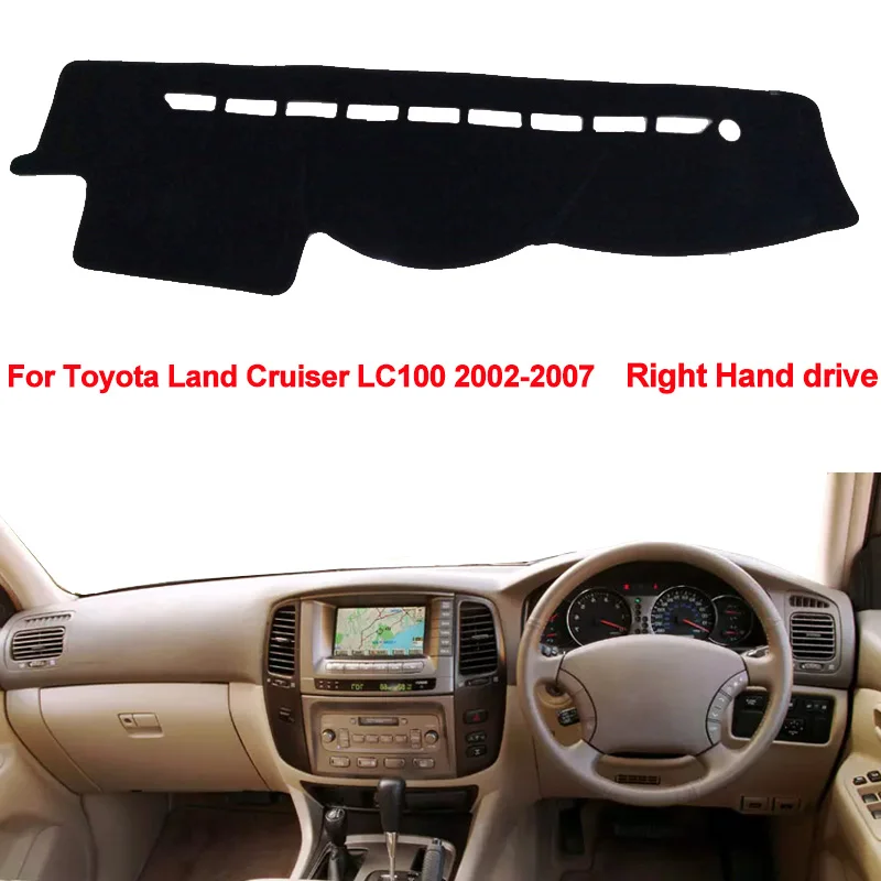 Крышка приборной панели автомобиля для Toyota Land Cruiser LC100 2002 2003 2004 2005 2006 2007 приборной панели коврик ковровое покрытие Защита от солнца