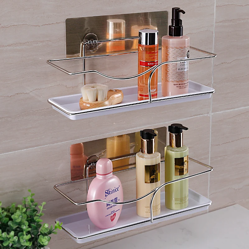 Туалет Кухня Бесплатная перфорации Нержавеющая сталь стойки присоске Ванная