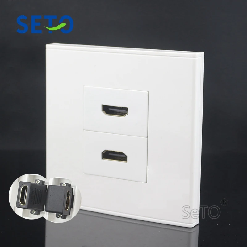 SeTo 86 Тип один порт локтя вставка HDMI + панель настенная пластина гнездо Keystone