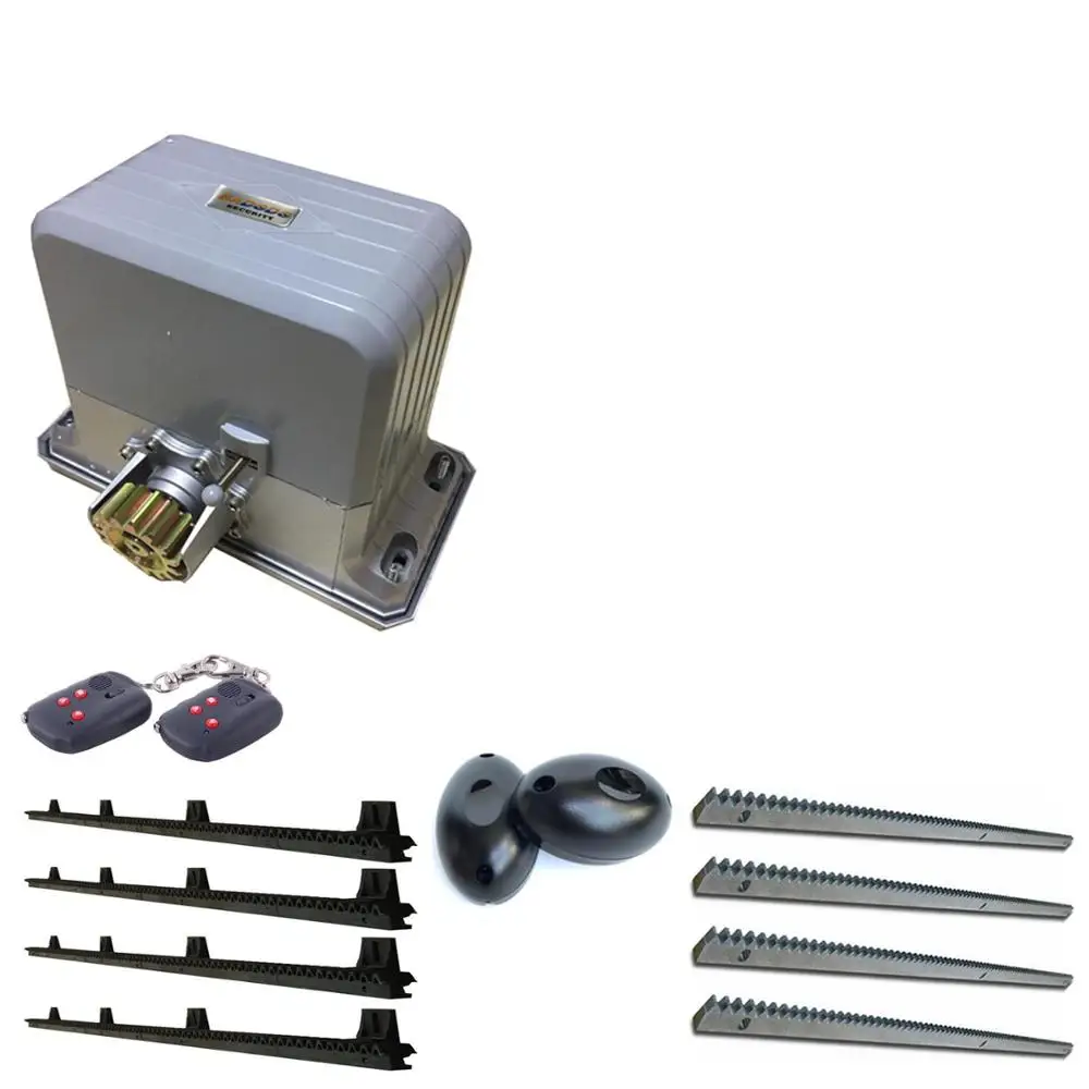 Kit 3 1800 кг сверхмощный мощный Электрический раздвижной ворот Открыватель двери автоматический ворот с 4 метров нейлоновая стойка или металлическая стойка - Цвет: Kit 3