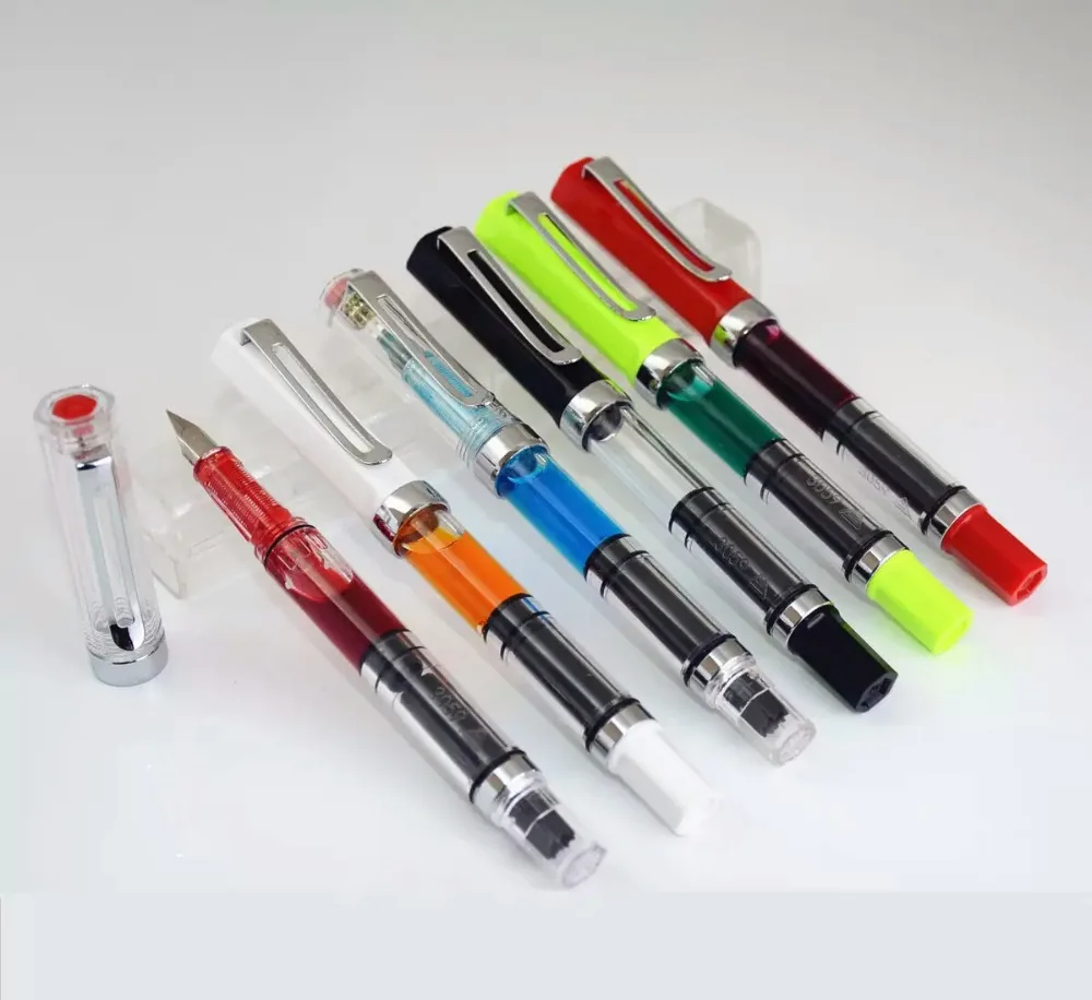 Ручка перьевая LANBITOU с серебряным зажимом 13 цветов 0 38 5 мм|fountain pen|ink penlanbitou fountain pen |