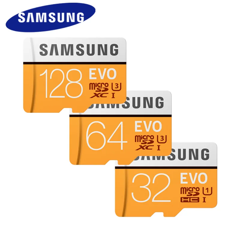 SAMSUNG карта памяти Micro SD 32 gb 64GB 128 Microsd карты SDHC C10 UHS-1 Макс 95 МБ/с. флэш-памяти TF EVO SDXC 4K