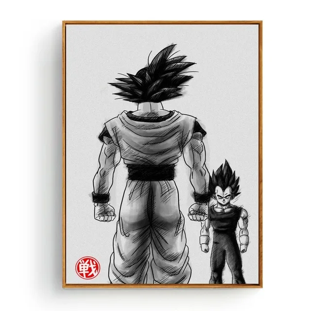 XJNN1987-05 Домашний декор Nordic стиль холст современный Dragon Ball Гоку живопись картины на стену печатает акварель модульная плакат для комнаты мальчика - Цвет: XJNN1987-05