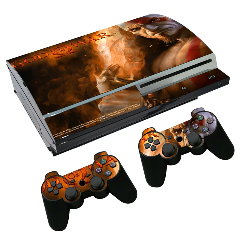 Для версии бога войны кожи Стикеры наклейка для PS3 жира Игровые приставки 3 консоль и контроллеры для PS3 жира шкуры виниловая клеящаяся пленка
