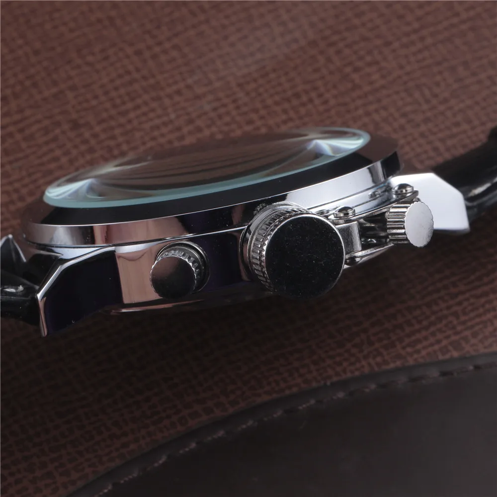 JARAGAR брендовые Роскошные турбийон автоматические механические Модные Кожаный