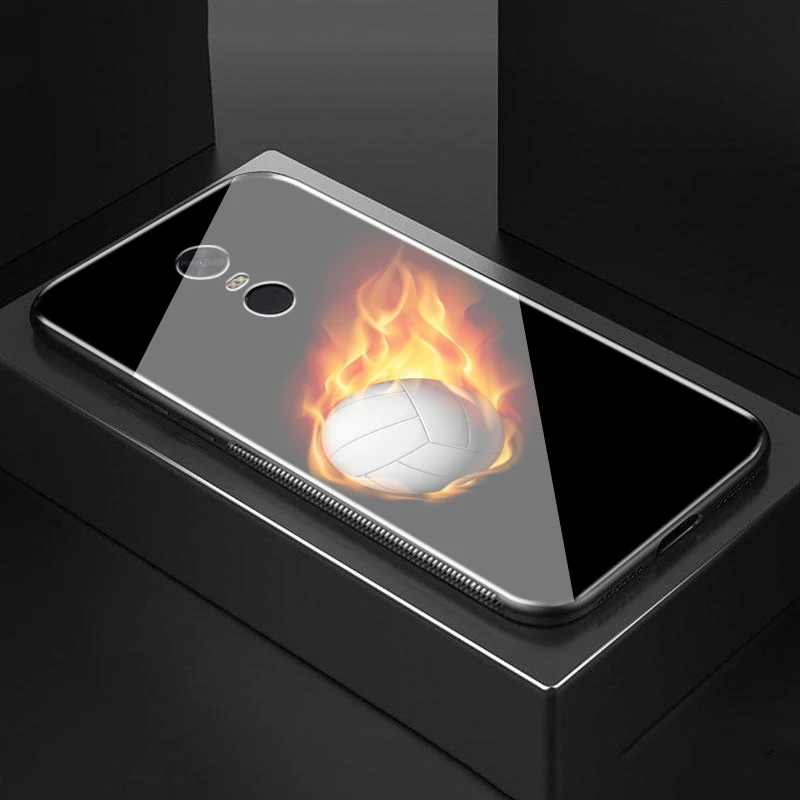 Lavaza волейбол красочный стиль закаленное стекло ТПУ чехол для xiaomi 8 9 A1 A2 |