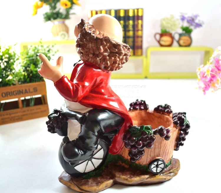 Humourous и creatible подставка для бутылки вина из полирезины ручной работы|creative wine