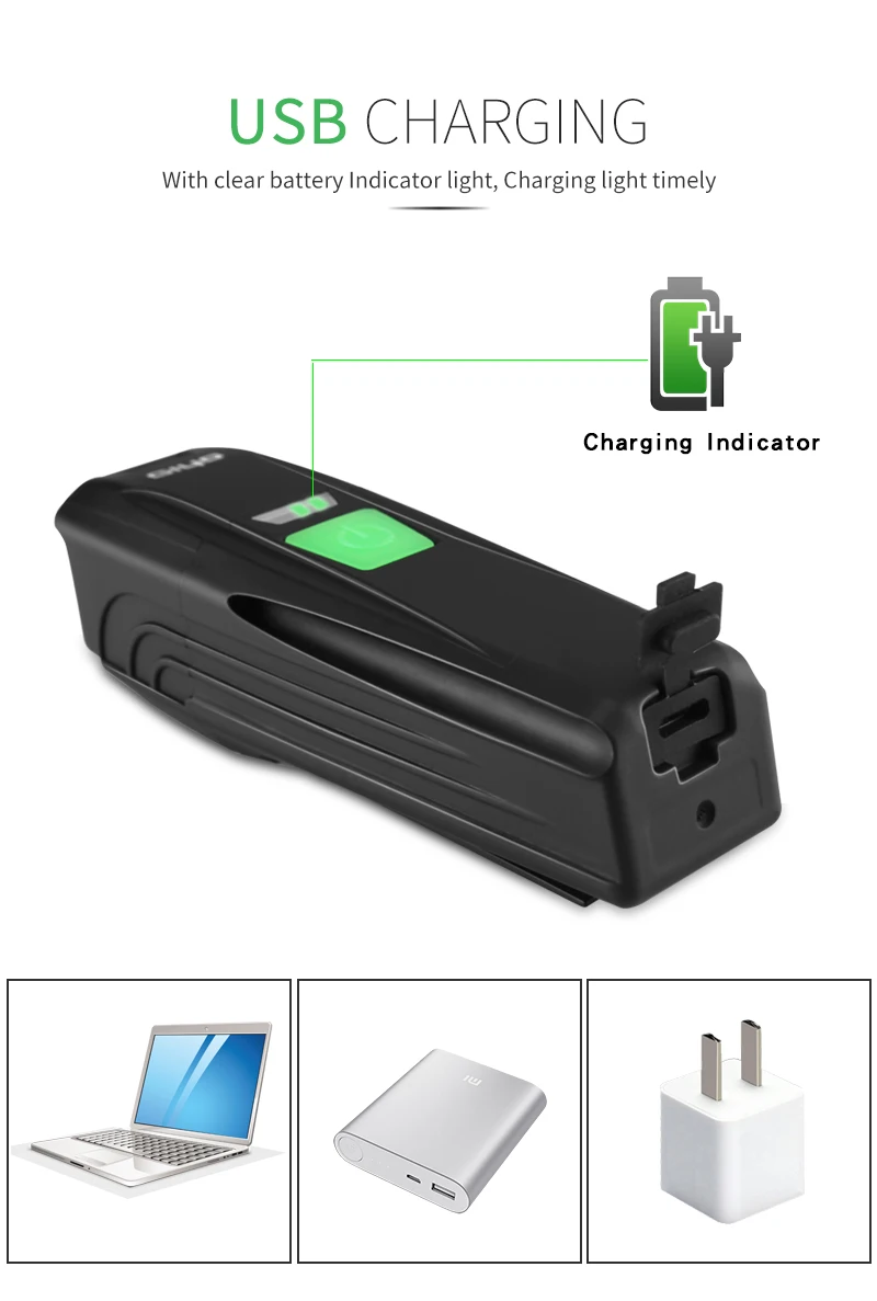 GIYO T6 светодиодный светильник для велосипеда с подзарядкой от USB водонепроницаемый головной светильник для велосипеда 450Lm мощный светильник для велосипеда передний фонарь на руль