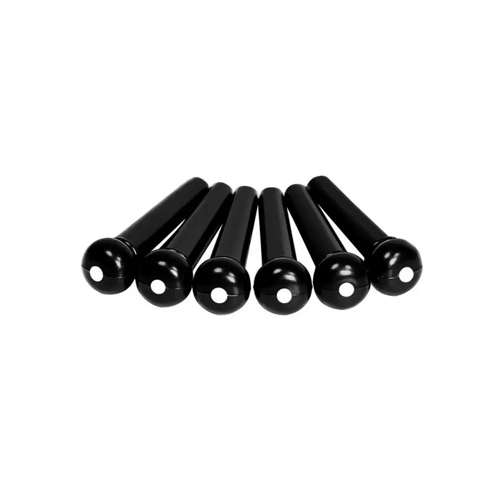

Black Acoustic Guitar ABS Plastic Bridge Pins (Pack of 6)