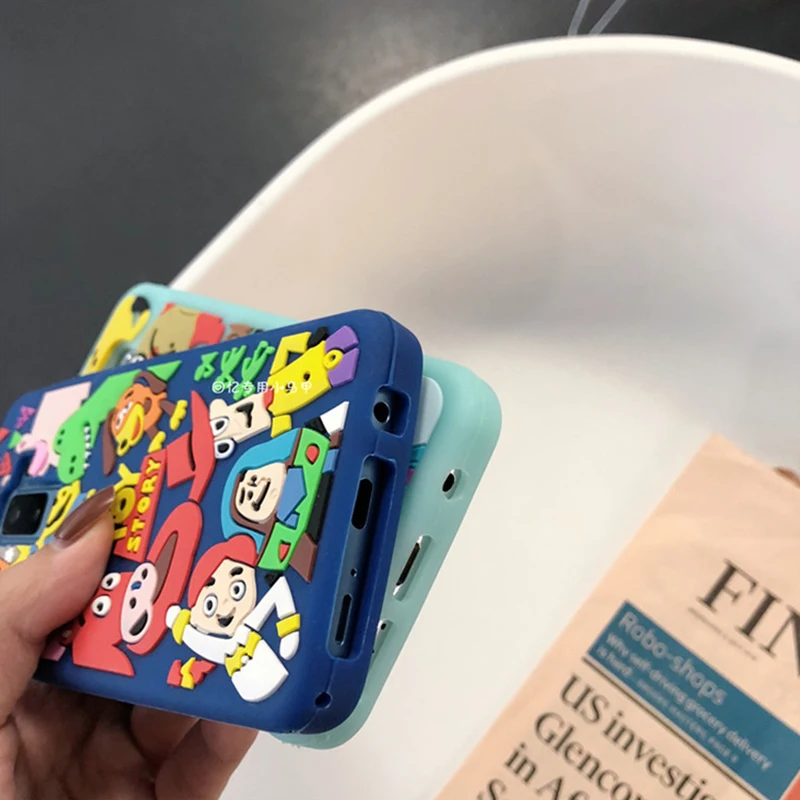 Yhbbcases мультяшный чехол для телефона Samsung Galaxy S8 S9 плюс Карамельный цвет 3D монстров