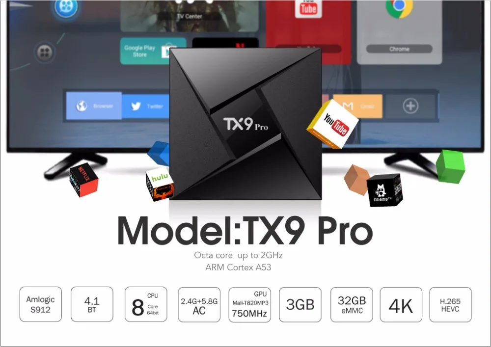 Самый дешевый 3g 32G Android 7,1 tv box Amlogic S912 Восьмиядерный 2,4G/5G двойной wifi BT4.0 1000 M Lan Smart tv box TX9 Pro