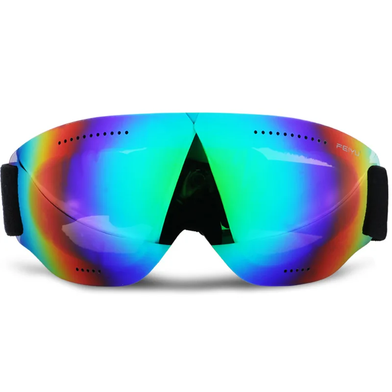 Лыжные очки для мужчин и женщин однослойные лыжные UV400 незапотевающие катания на