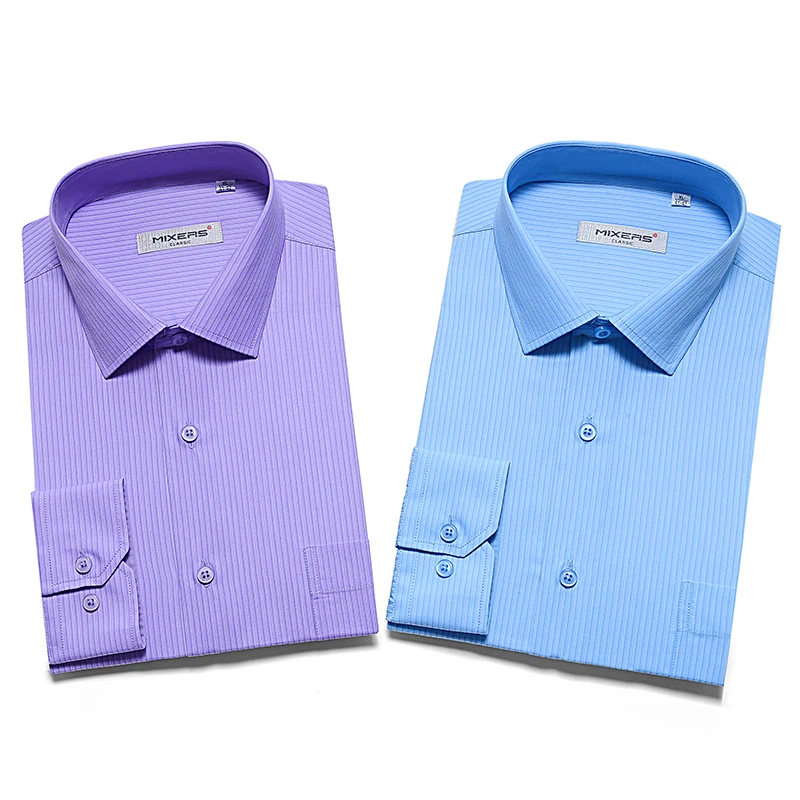 Рубашка Мужская дышащая с длинным рукавом из натурального хлопка размеры до 4XL |