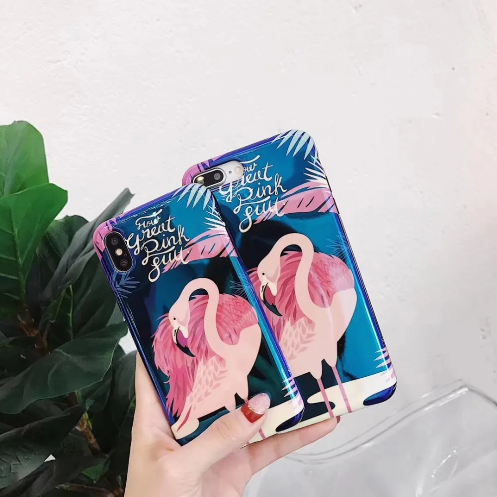 Cute Korean Case For iPhone X 8 7 6 6s Plus Acrylic Mirror Phone Cases Shell Fashion Protective Skin capa |