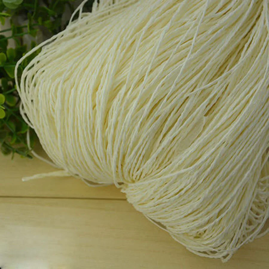 milk white 500 г/лот, пряжа для вязания, рафия, пряжа для рукоделия, поставщик, ручная работа, соломенная шляпа для женщин, Солнцезащитная шапка, Fio материал, поставщик - Цвет: milk white
