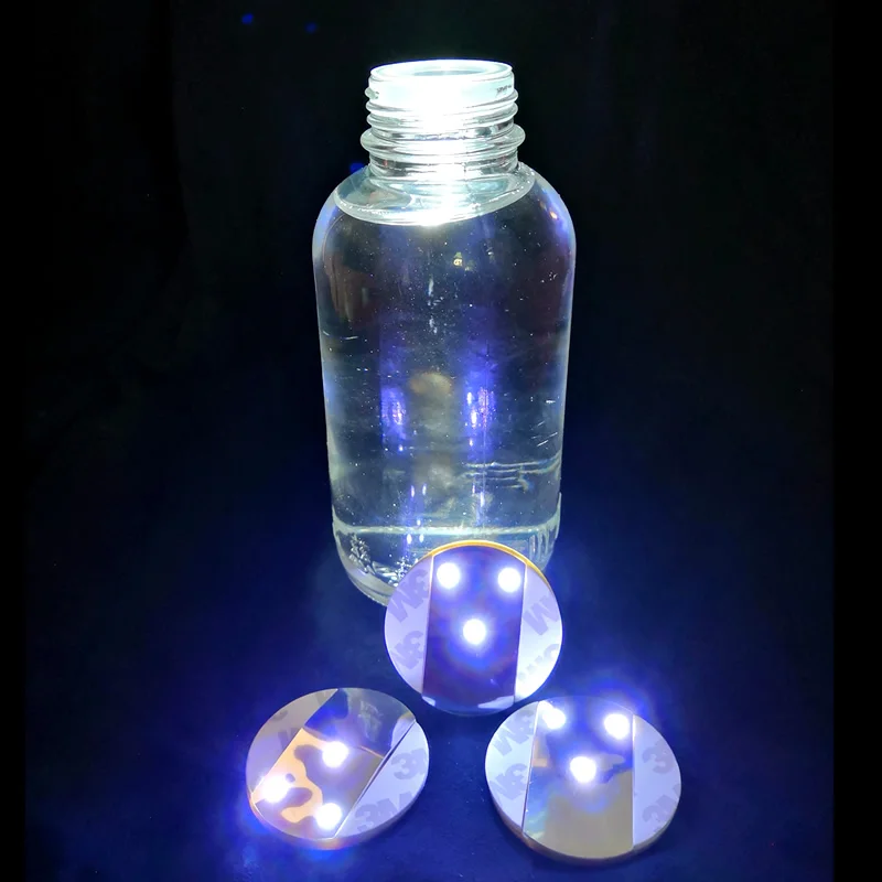 White Light 200 шт. цена 4,5 см светодиодный светильник для бутылок стикер подставка для баров и ночных клубов кафе ресторанов - Цвет: White Light