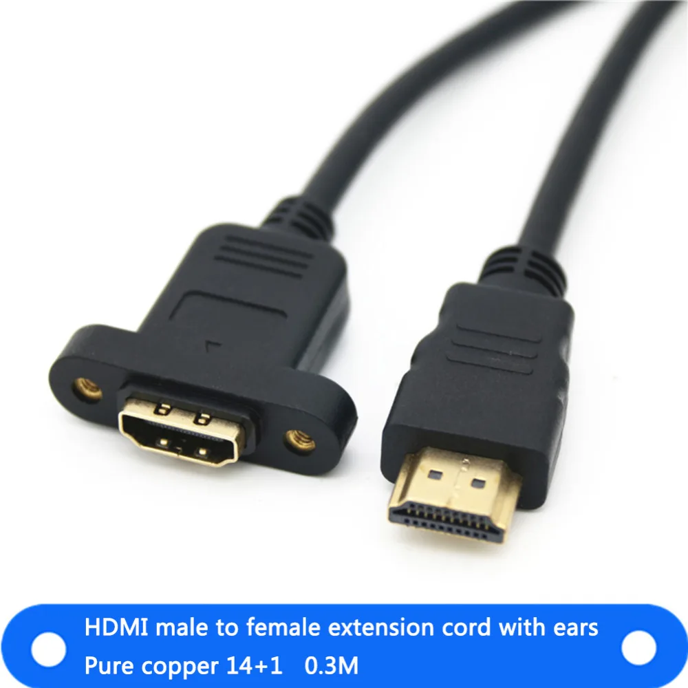 HDMI кабель папа к женскому хост-кейс винт крепления панели 1 4 2019 | Компьютеры и офис