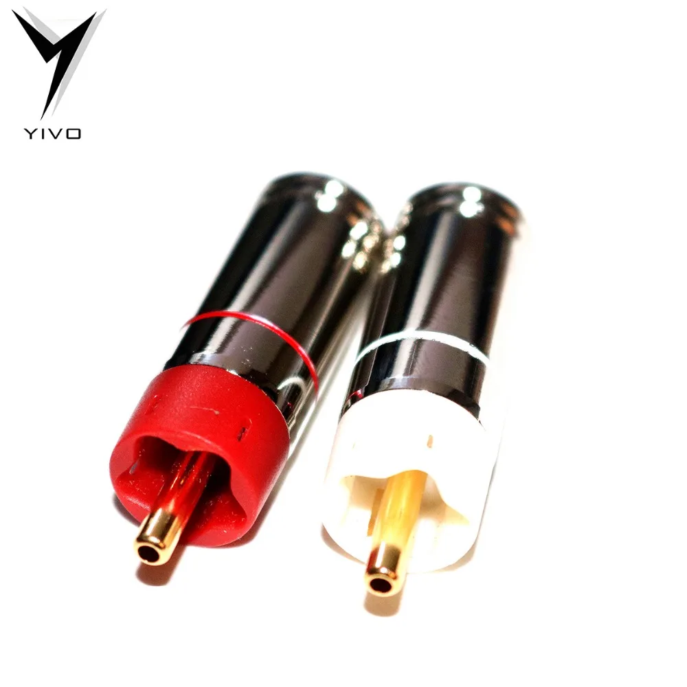 4 шт. YIVO XSSH аудио штекер Hi end Высокое качество Hifi DIY 9 мм посеребренный или