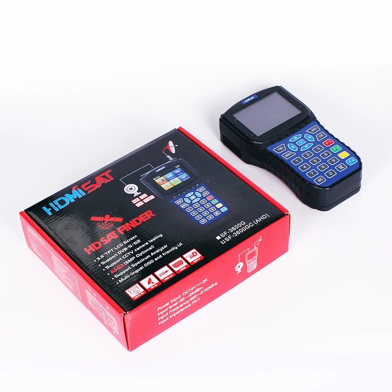 SF 3600GC Sat finder Поддержка DVB S/S2 CCTV камера тест AHD спутниковый метр 3 5 'TFT LCD экран Satfinde