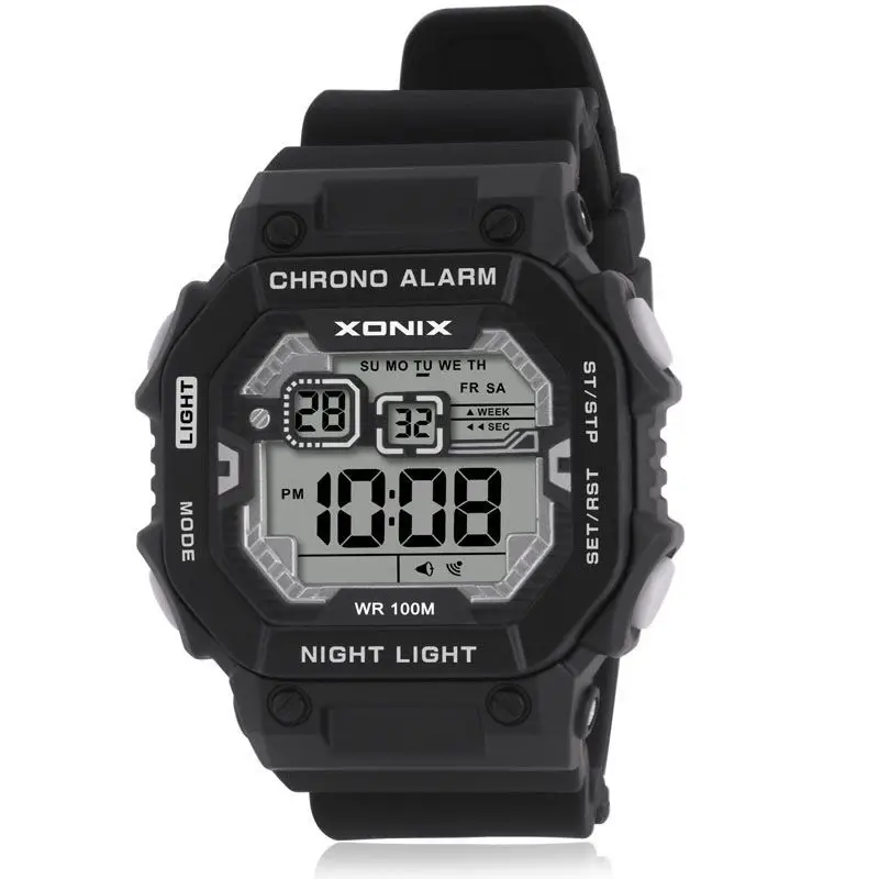 Хит! Топ Модные спортивные светодиодные часы водонепроницаемые 100 м мужские