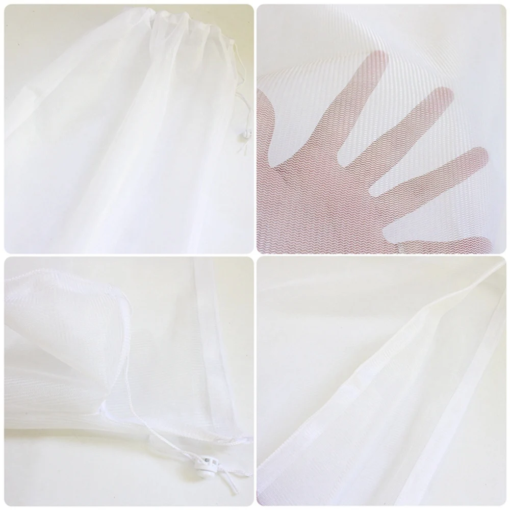 Многоразовая Сетчатая Сумка-фильтр на шнурке для пищевых продуктов фруктов