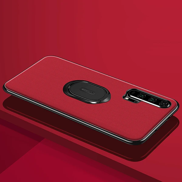 Красный Чехол Alxun для huawei Honor 20 Pro, чехол для Honor 20, автомобильная магнитная подставка из ТПУ+ поликарбоната, задняя крышка для huawei Honor 20 Pro Honor 20, чехол - Цвет: Красный