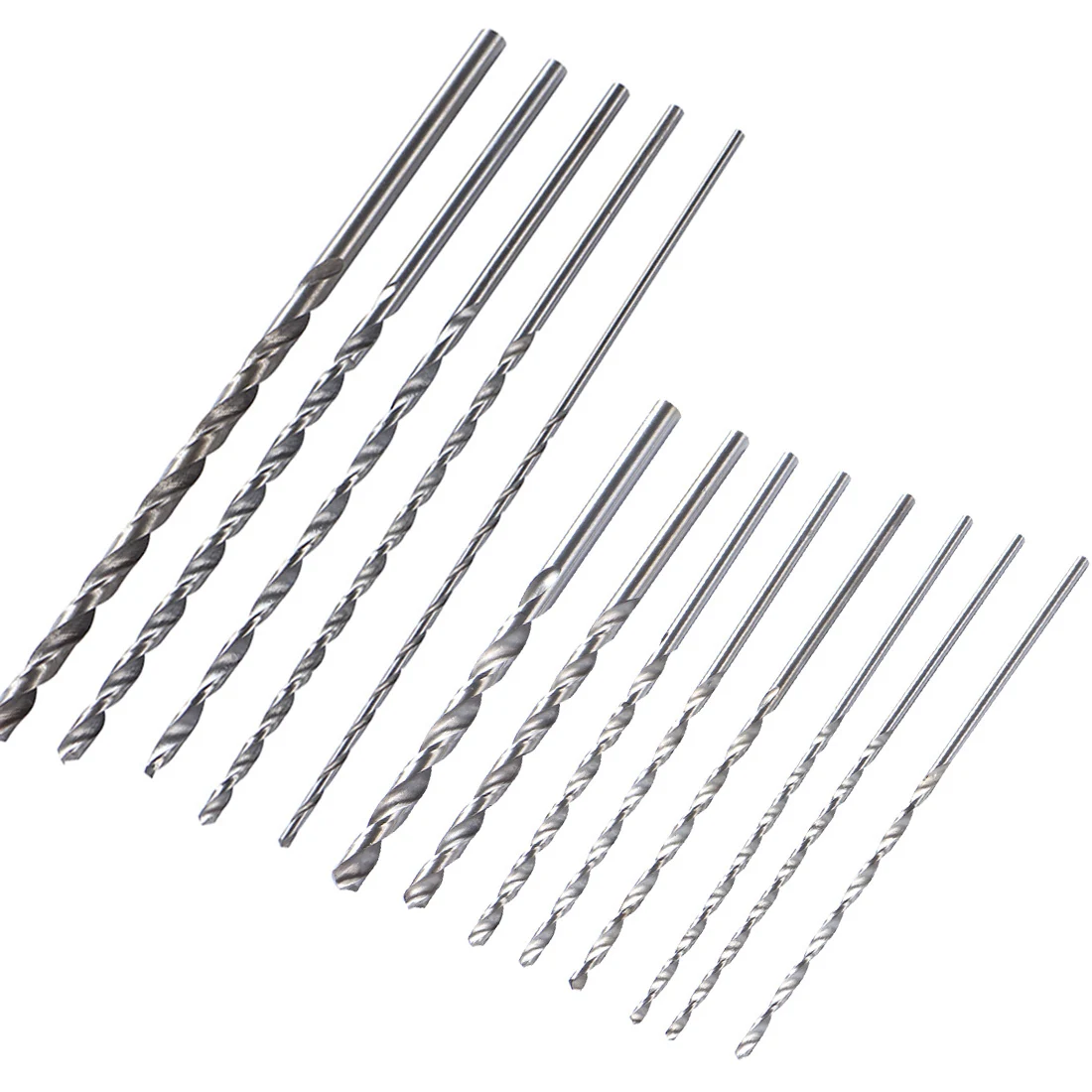 

5pcs/8pcs Extra Long 150mm/200mm HSS Twist Drill 2mm-5mm/4mm-10mm Straigth Shank Wood Metal Drilling Tool
