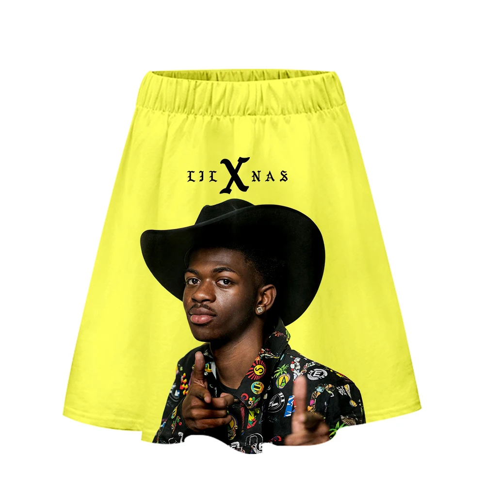 Фото Женская юбка с 3D принтом Lil Nas X модная уличная Повседневная летняя Милая большого
