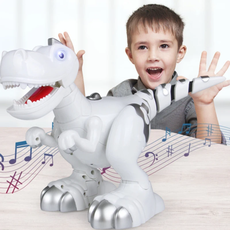 New Electric Walking Dinosaur 908C multi-Function Music Light In Circles Smart Touch Induction Animal Robot Model Toy | Игрушки и хобби