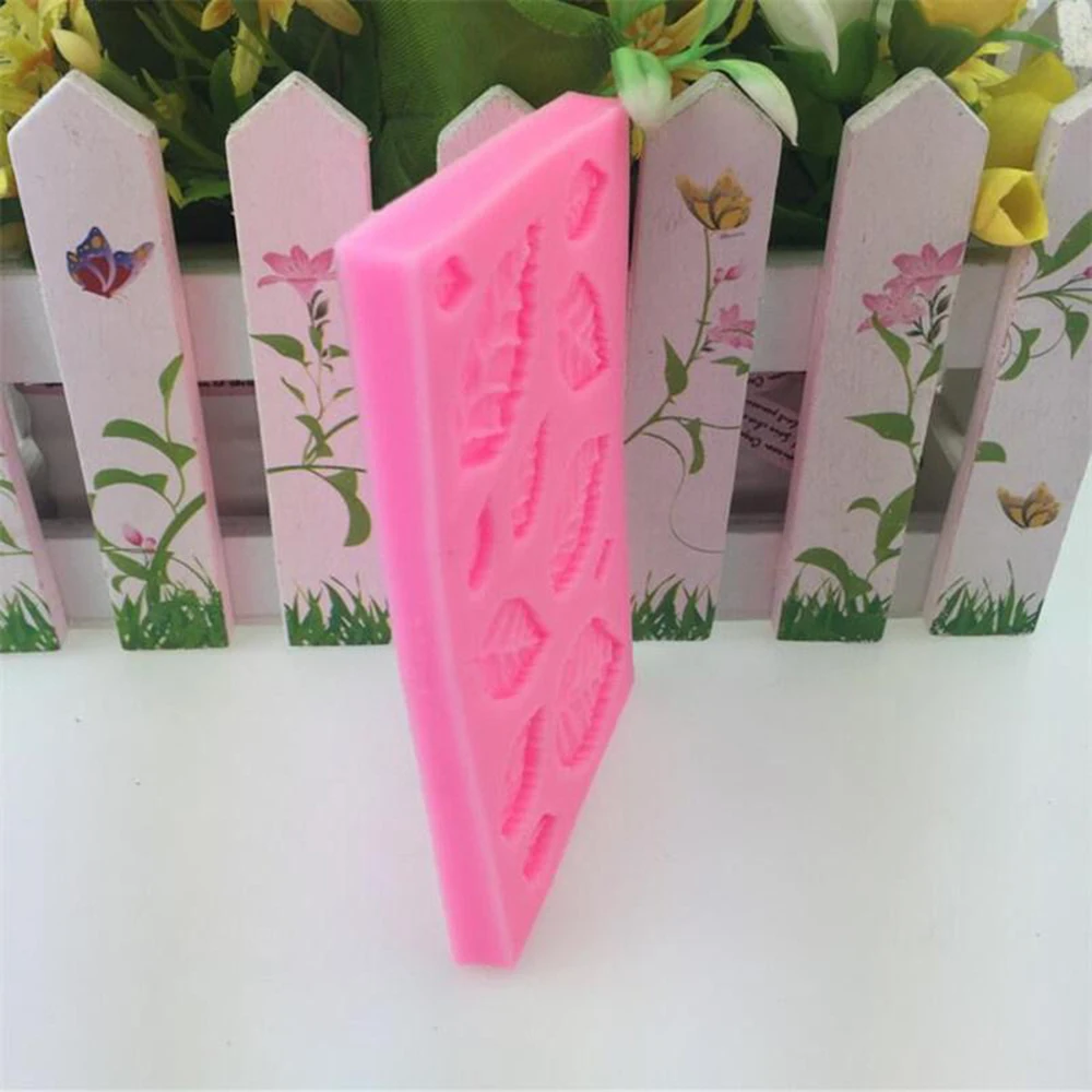 Наконечник для украшения тортов 1 шт листьев Силиконовая Форма Fondant mold торт