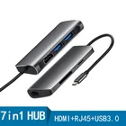 Fealushon USB 3,0 концентратор многопортовый usb-адаптер 3 USB3.0 порт с PD зарядкой для MacBook, Surface Pro 6 PC Компьютерные аксессуары usb-концентратор