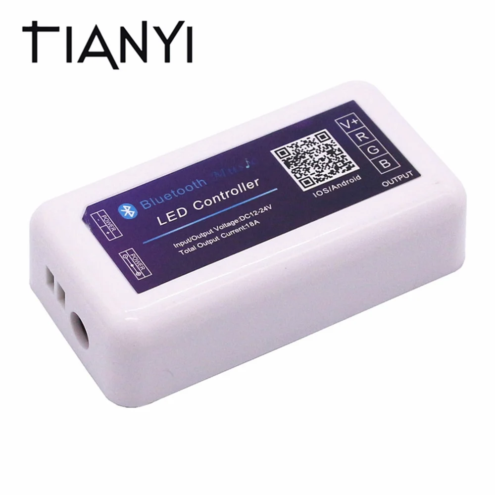 DC 12 V 24 18A светодиодный Bluetooth музыкальный RGB контроллер для SMD 5050 3528 светодиодные