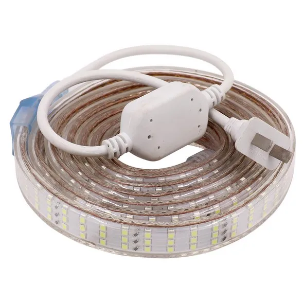 US 110V Three Row 2835 LED Strip Light Waterproof 264Leds/m Warm/White Home Decoration Lights 1m~50m | Лампы и освещение