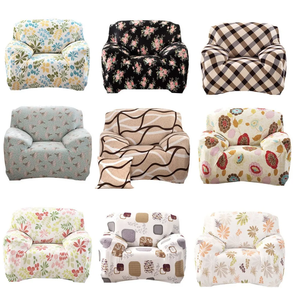 Бытовой полиэстеровый защитный чехол для дивана и стула с цветочным узором|Чехлы