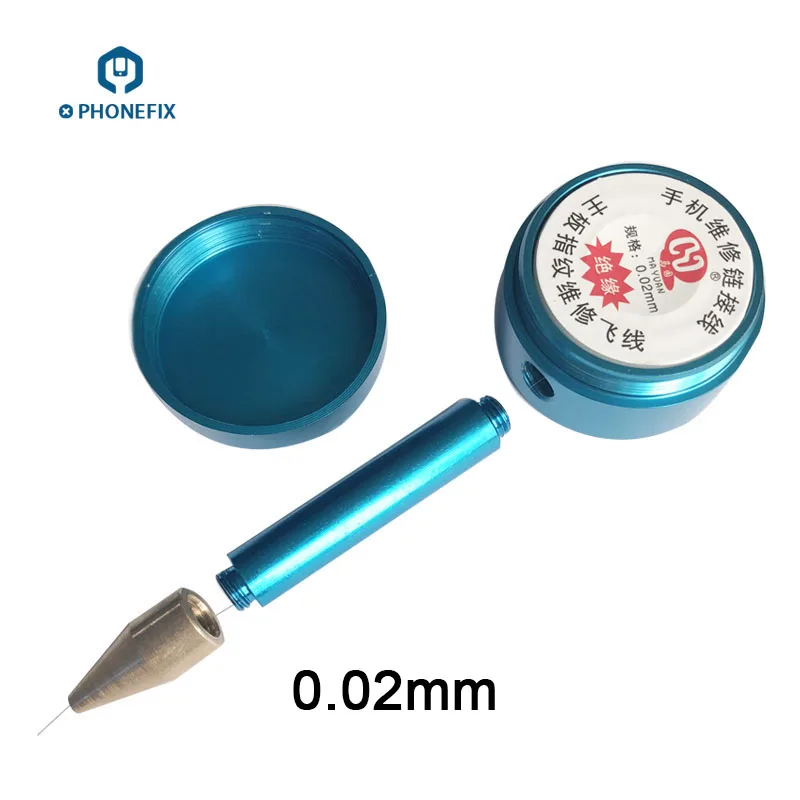 Wire pen PHONEFIX 0,01 мм 0,02 мм PCB Соединительная Перемычка провод титановый сплав Пинцет материнская плата для телефона BGA паяльная проволока для ремонта мобильного телефона - Цвет: Wire pen
